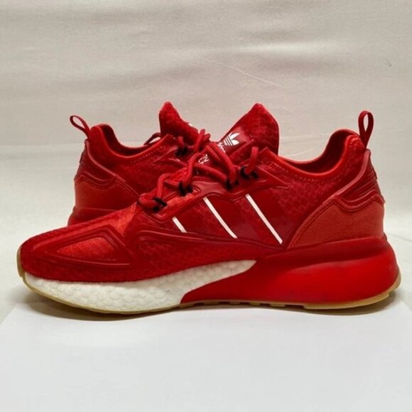 Adidas ZX 2K Red Men's 7 Sneaker Athletic Shoe 2021 New Without Box - Picture 7 of 15